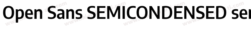 Open Sans SEMICONDENSED semibol字体转换